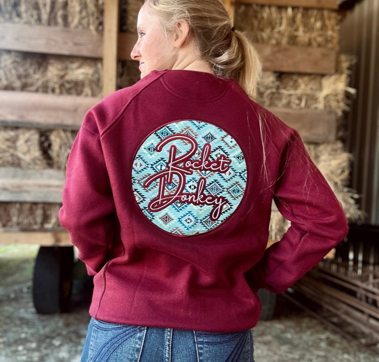 Burgundy Aztec