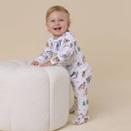 Dragon Organic Snuggle Sleepsuit Zip Footie