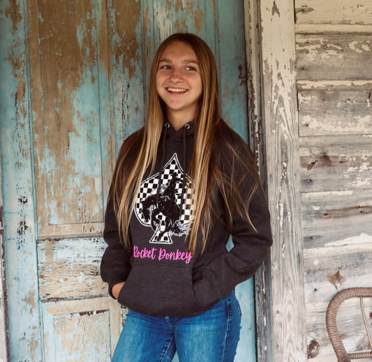 Bronc Cotton Hoodie Dark Grey