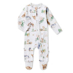 Dragon Organic Snuggle Sleepsuit Zip Footie