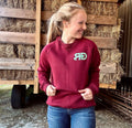 Burgundy Aztec