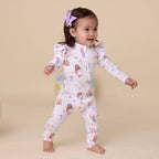 Mermaid Organic Snugglesuit Convertible Romper with Frill