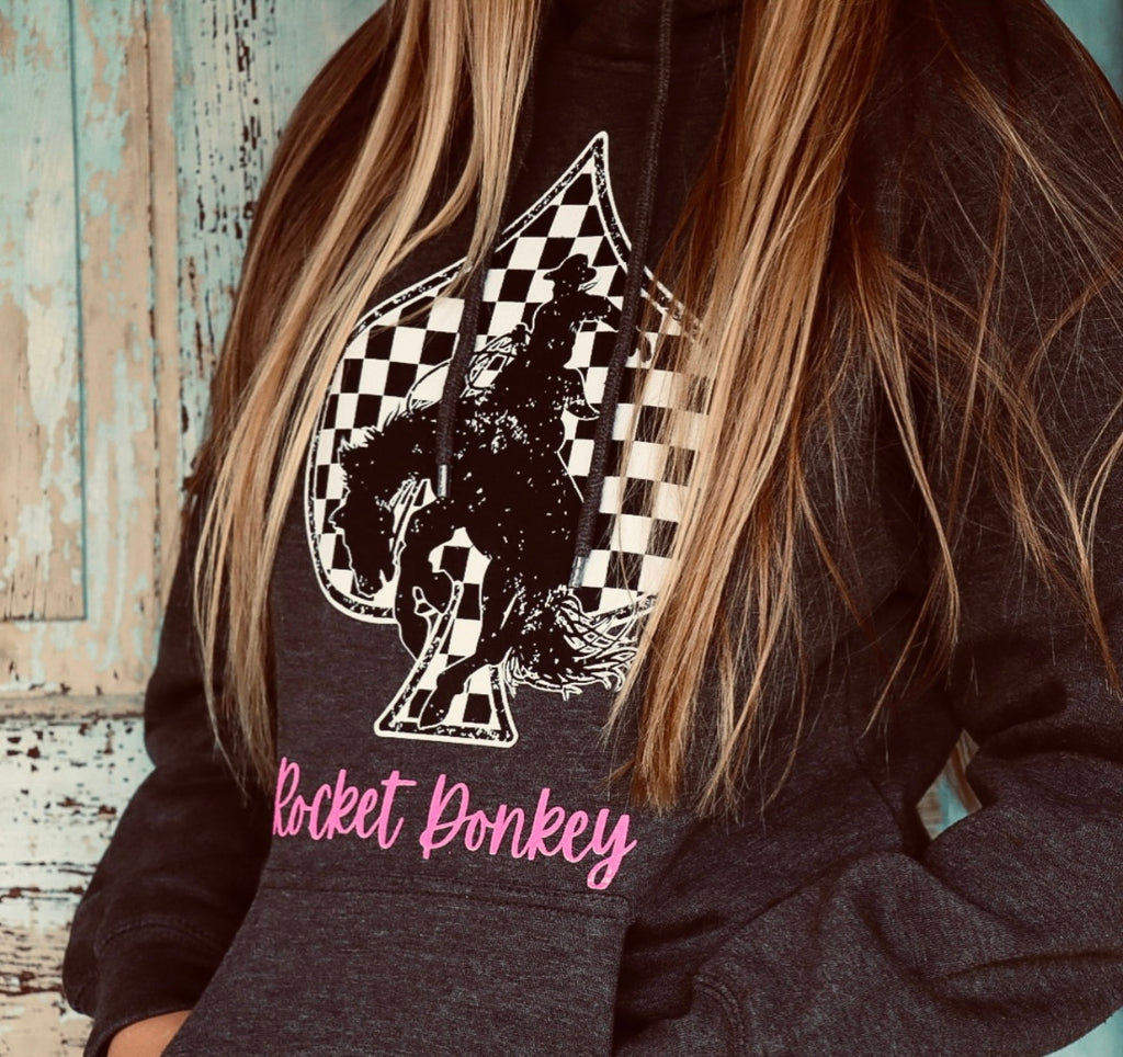 Bronc Cotton Hoodie Dark Grey