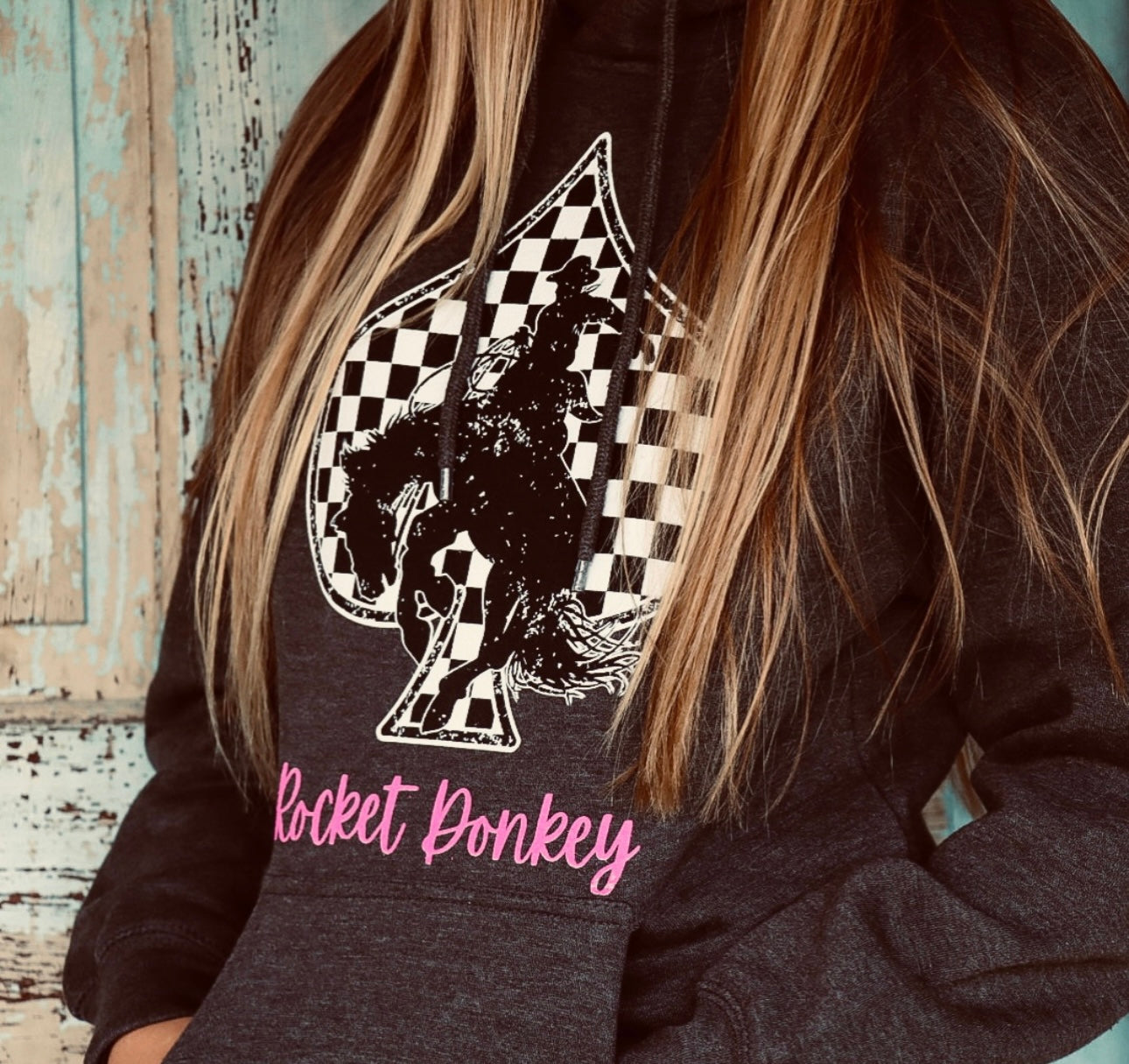 Bronc Cotton Hoodie Dark Grey