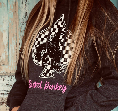 Bronc Cotton Hoodie Dark Grey