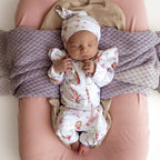 Mermaid Organic Snugglesuit Convertible Romper with Frill