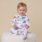 Dragon Organic Snuggle Sleepsuit Zip Footie
