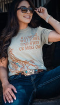 A cowgirl way Tee-Modern cowgirl