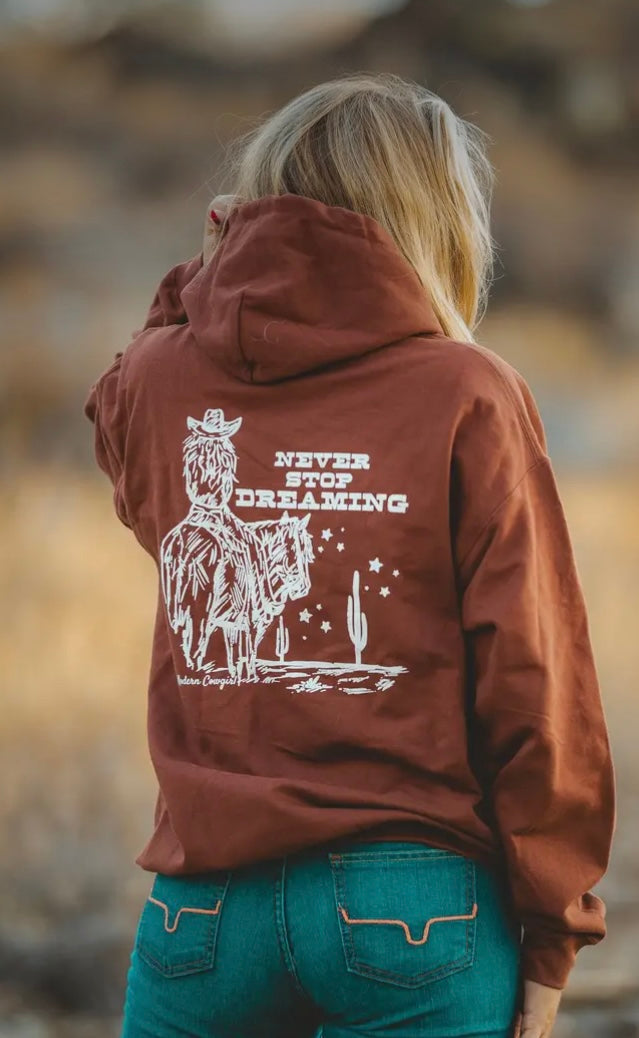 Never stop sweatshirt - Modern Cowgirl
