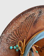 Hold My Halo Ombre Glitter Rancher Coustom Hat