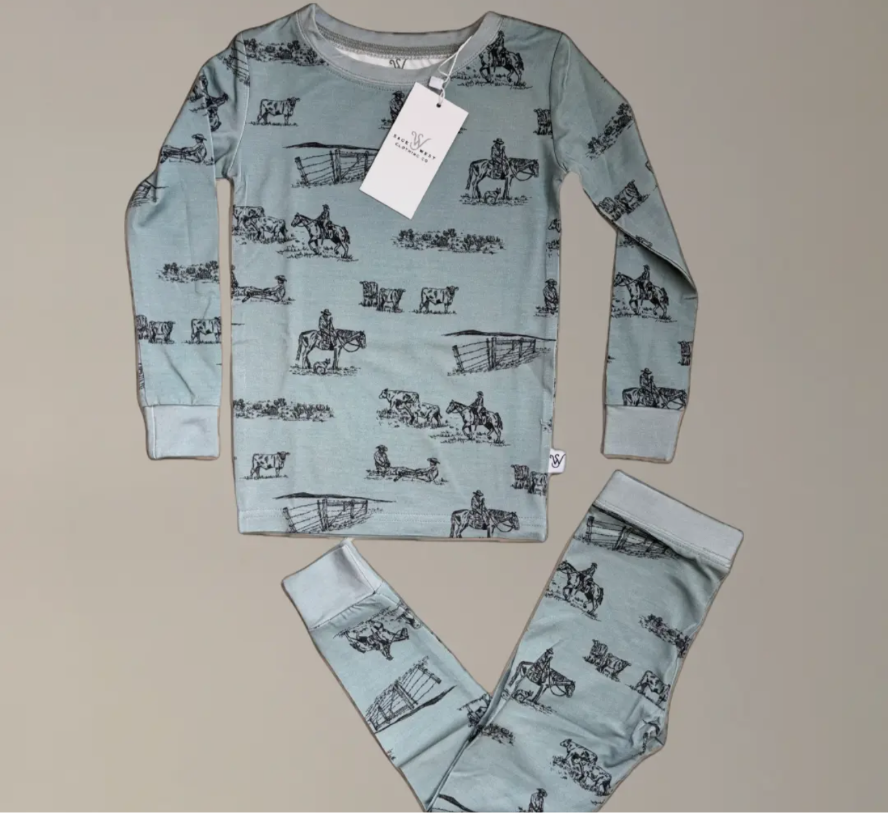 Toddler cowboy PJ set