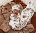 Koala organic Jersey wrap & beanie set