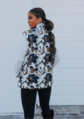 Cow print vest