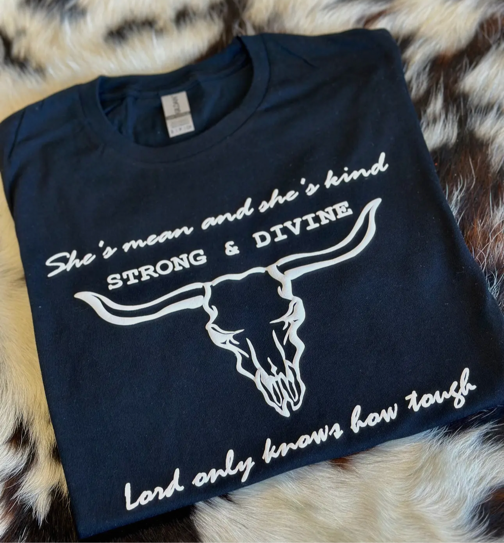 She is mean and kind t shirt