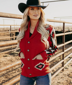 Vintage Vaquero knit sweater Red